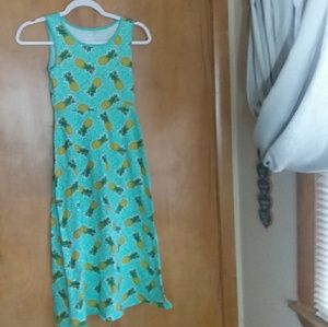4/$25 SO Pineapple Maxi Dress Girls Size 12